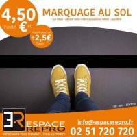 Marquage au sol Covid 19 – Espace Repro, imprimeur numérique à Nantes