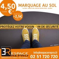 Marquage au sol Covid 19 – Espace Repro, imprimeur numérique à Nantes