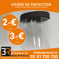 Visière de protection anti-Covid 19 – Espace Repro, imprimeur numérique à Nantes