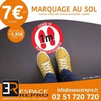 Marquage au sol Covid 19 – Espace Repro, imprimeur numérique à Nantes